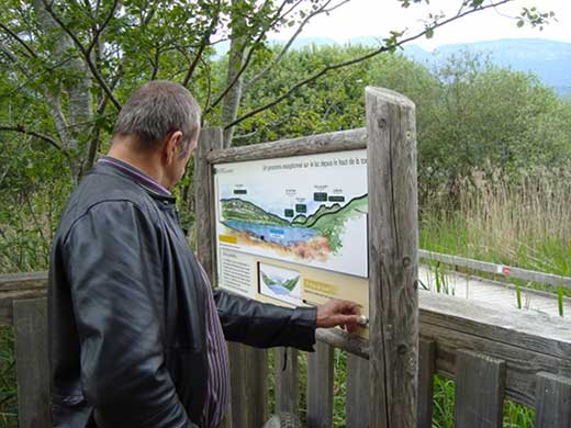 Une lecture tactile du paysage.